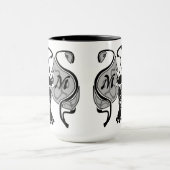 Angry Hippo Monogram Tasse (Zentrum)