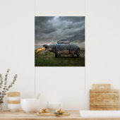 Angry hippo Mutter| Poster (Küche)