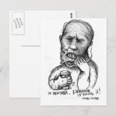 Angry Hombre: Ratten Postkarte (Vorne/Hinten)