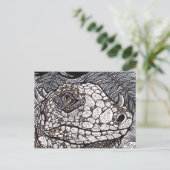 Angry Iguana Postkarte (Stehend Vorderseite)