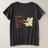 Angry Imperial Moth Caffeine & Spite Meme Shirt (Design vorne)