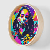 Angry Indian Girl Uhr (Winkel)