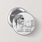 Angry jesus button (Vorne & Hinten)