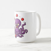 Angry Juggling Octopus Kaffeetasse (VorderseiteRechts)