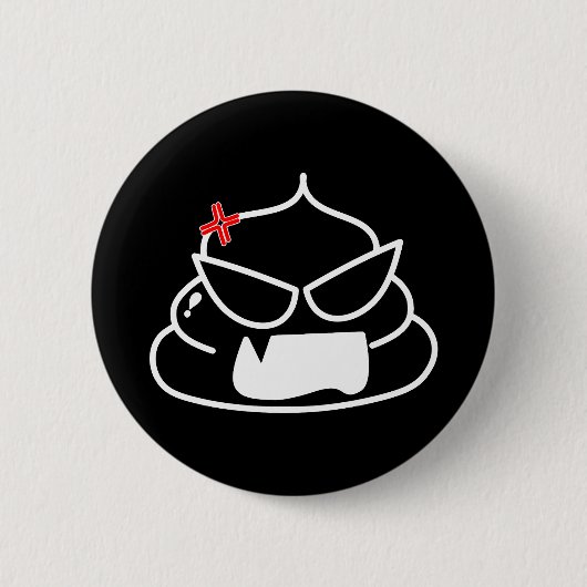 Angry Kack - Brootsch the PooPoo Button (Vorderseite)