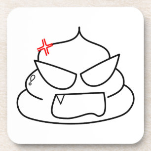 Angry Kack - Brootsch the PooPoo Getränkeuntersetzer