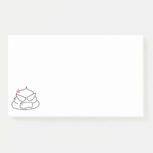 Angry Kack - Brootsch the PooPoo Post-it Klebezettel