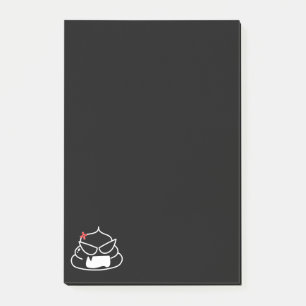 Angry Kack - Brootsch the PooPoo Post-it Klebezettel