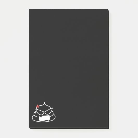 Angry Kack - Brootsch the PooPoo Post-it Klebezettel (Vorderseite)