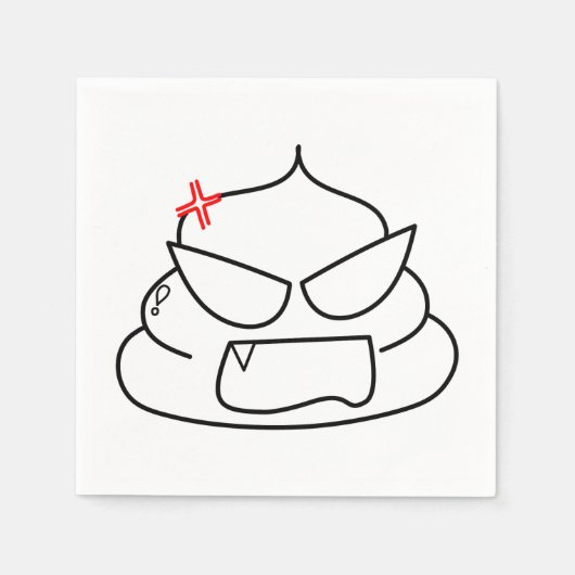 Angry Kack - Brootsch the PooPoo Serviette (Vorderseite)