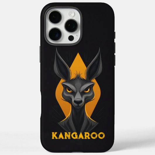 Angry Kangaroo Black Case-Mate iPhone Hülle (Rückseite)