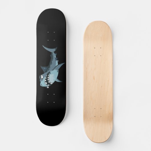 ANGRY KILLER SHARK SKATEBOARD (Vorderseite)