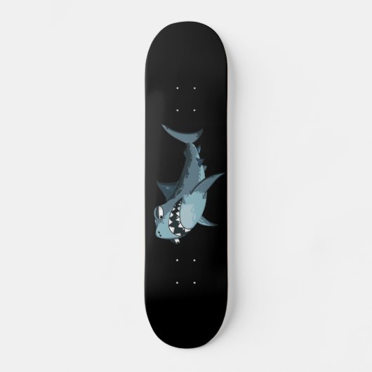 ANGRY KILLER SHARK SKATEBOARD (Vorderseite)