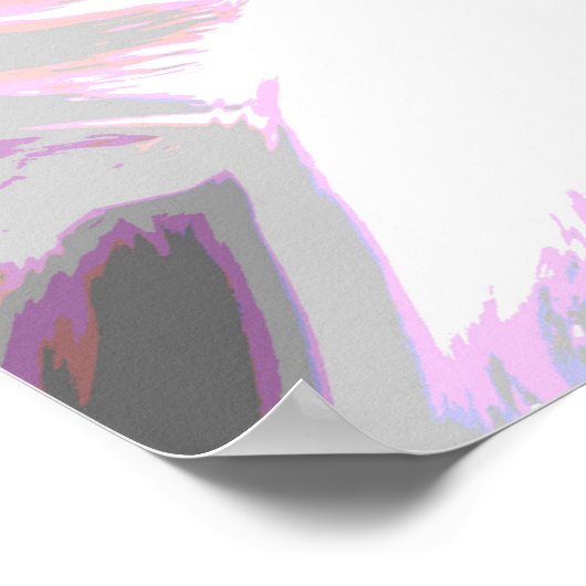 Angry Kitten mit Poster-Effekt Poster (Ecke)