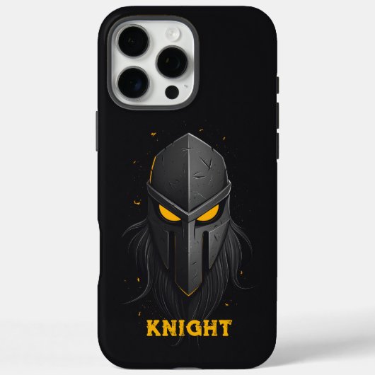 Angry Knight Black Case-Mate iPhone Hülle (Rückseite)