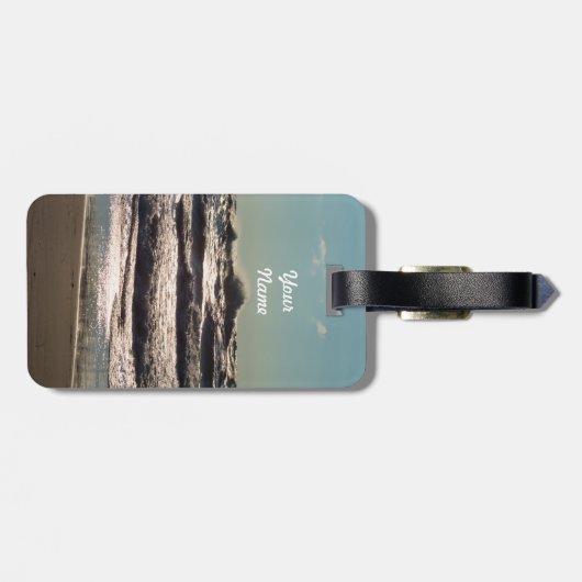 Angry Lake Michigan Gepäckanhänger (Rückseite horizontal)