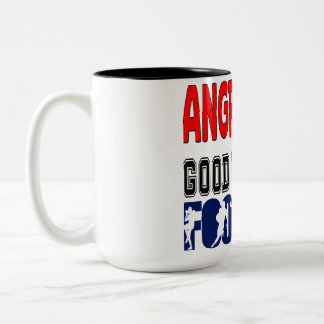 Angry läuft Good Morning Football Zweifarbige Tasse