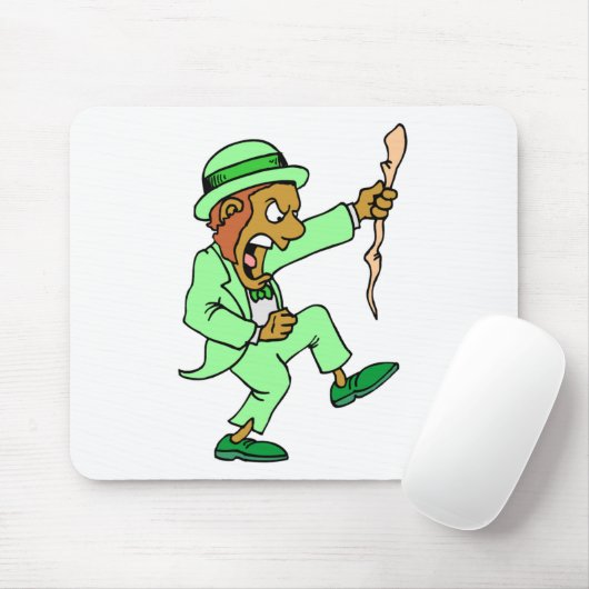 Angry Leprechaun Mousepad (Mit Mouse)