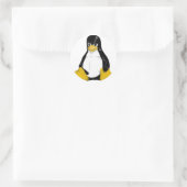 ANGRY LINUX TUX PENGUIN RUNDER AUFKLEBER (Tasche)