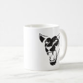 Angry Lion Face Kaffeetasse (VorderseiteRechts)
