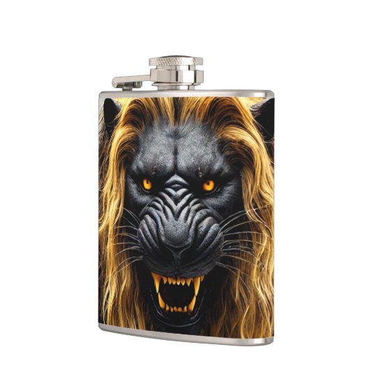 Angry Lion Flachmann (Links)
