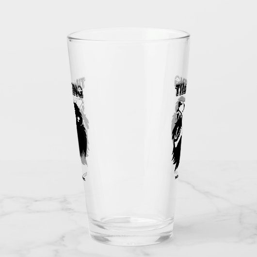 Angry Lion Glas (Links)