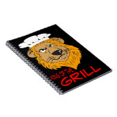 Angry Lion Koch mit funny Quote Notizblock (Rechte Seite)