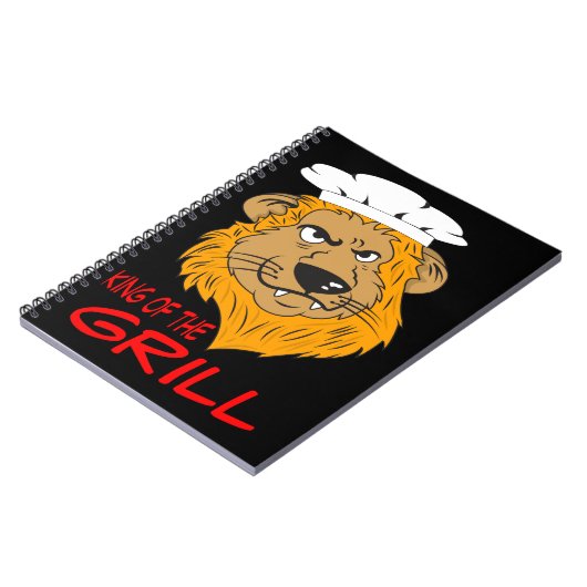 Angry Lion Koch mit funny Quote Notizblock (Linke Seite)