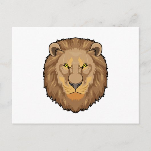 Angry Lion Postkarte (Vorderseite)