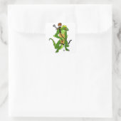 Angry Lizardman Sticker (Tasche)