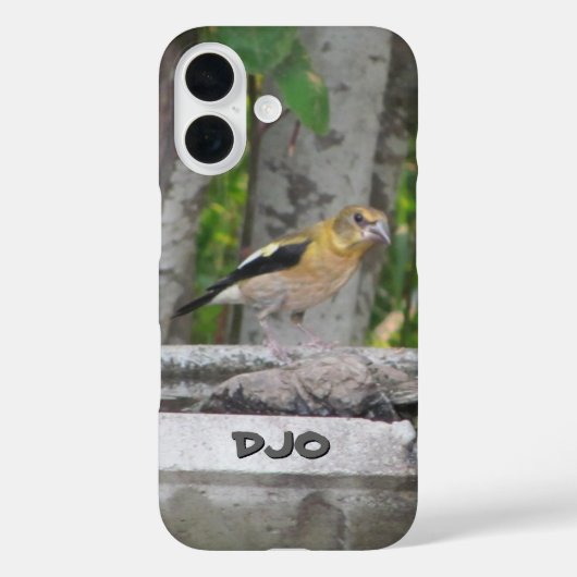 Angry Looking Bird mit Ihren Initialen Case-Mate iPhone Hülle (Rückseite)