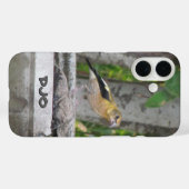Angry Looking Bird mit Ihren Initialen Case-Mate iPhone Hülle (Rückseite (Horizontal))