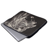 Angry Male Lion Laptopschutzhülle (Vorne Knopf)