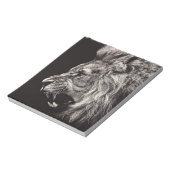 Angry Male Lion Notizblock (Rotiert)