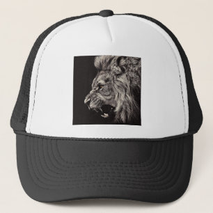 Angry Male Lion Truckerkappe