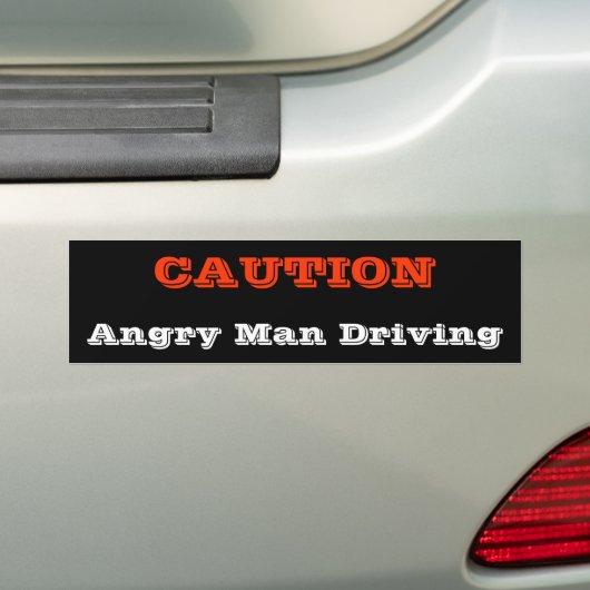 Angry Man Driving Autoaufkleber (Auf Auto)