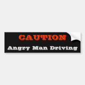 Angry Man Driving Autoaufkleber (Vorne)