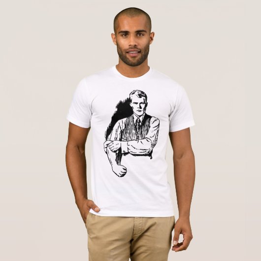 Angry Man - Funny Vintag Illustration T-Shirt (Vorne ganz)