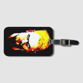 Angry Man Staring Farbe Gepäckanhänger (Vorderseite (Horizontal))