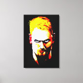 Angry Man Staring Farbe Leinwanddruck (Vorderseite)
