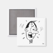 Angry Man's Face Faces animiert Magnet (Vorderseite/Rückseite)