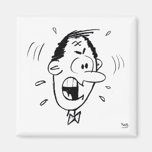 Angry Man's Face Faces animiert Magnet