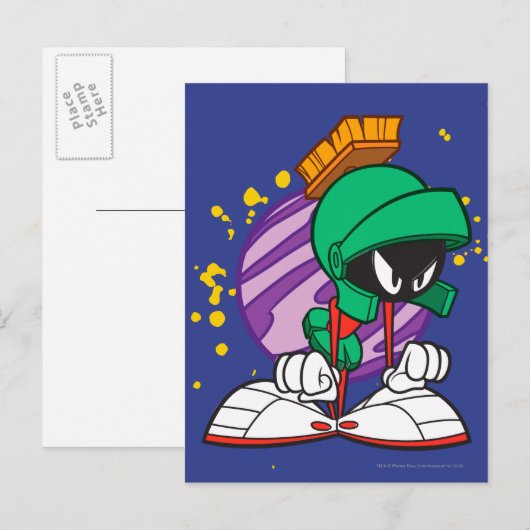 Angry Marvin Postkarte (Vorne/Hinten)