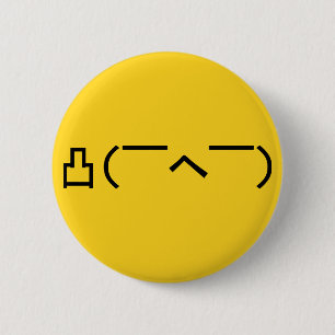 Angry Middle Finger Emoticon Japanisch Kaomoji Button