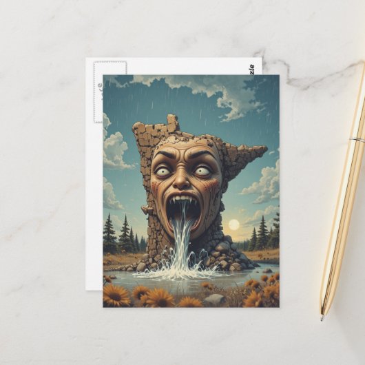 Angry Minnesota Boundary Waters Postkarte (Vorderseite/Rückseite Beispiel)