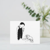 Angry Moles essen auch Eiscreme Postkarte (Stehend Vorderseite)