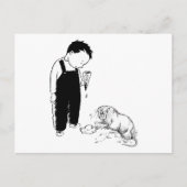 Angry Moles essen auch Eiscreme Postkarte (Vorderseite)