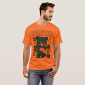 Angry Money Bear Cartoon T-Shirt – Bold Streetwear (Vorne ganz)