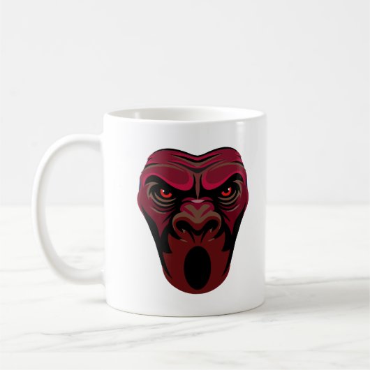 Angry Monkey Face Kaffeetasse (Links)