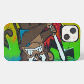 Angry Monkey Graffiti Ipad Fall iPhone Hülle (Rückseite (Horizontal))